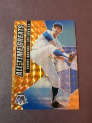 2021 Panini Mosaic Prizm Sandy Koufax #ATG1 Reactive Orange All-Time Greats